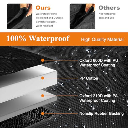 ICWEIMEI Dog Car Seat Cover, Waterproof Back Seat Covers for Dog Travel Non-Slip Pet Car Seat Protector Pet Car Seat Cover for Cars Trucks SUV - color: Black