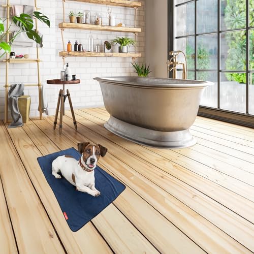 Bath Towel for Small & Medium Dogs – Ultra-Absorbent Microfiber Dog Drying Towel | Quick Dry After Baths, Swims & Rainy Walks | 32 x 21.6 in - size: Medium Bath Towel