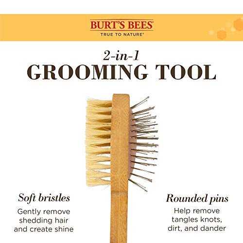 Burt's Bees for Pets Double Sided Pin & Hemp Bristle Dog Brush | Best All-Purpose Dog Brush To Reduce Shedding Great for All Small Dogs And Puppies (Pack of 24) - size: Small - 24 Count