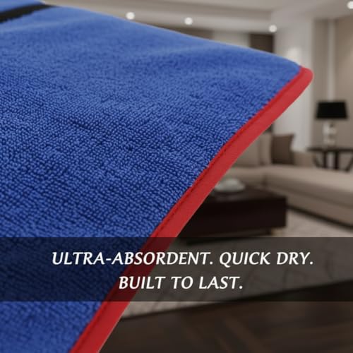 Dog Bathrobe Super Absorbent Quick Dry Microfiber Pet Drying Towel Adjustable Straps XS-XL (Blue,Medium (27.6-53 lbs)) - color: Blue, size: Medium (27.6-53 lbs)