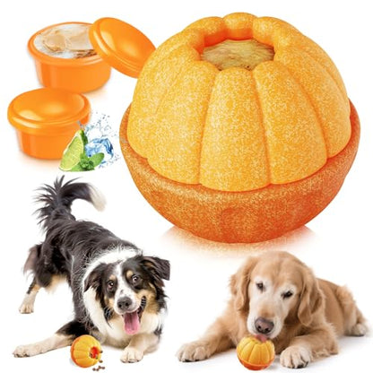 Frozen Treat Toy,Interactive Dogs Treat Toy for Aggressive Chewer, Freezable Fillable Dog Toys,Frozen Treats to Keep Dogs Busy and Reduces Anxiety,Treat Dispensing Dog Puzzle Toy,Easy to Clean