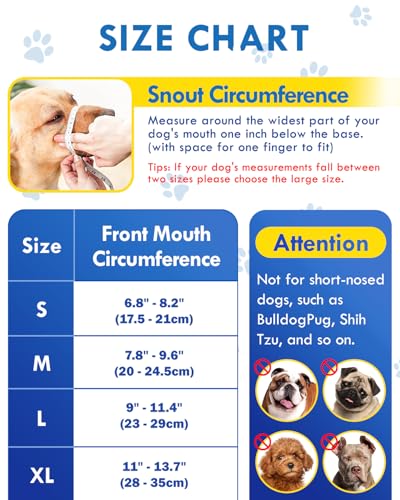 Nylon Dog Muzzle, 8-Black-Red-S