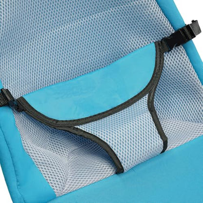 Pet Rocking Chair, Portable Dog Rocker Bed Chair 4 Modes Adjustments Pet Rocker Bed Washable Removable Small Dogs Cots Sofa Beds for Pets Under 33lbs/15Kg (Blue) - color: Blue