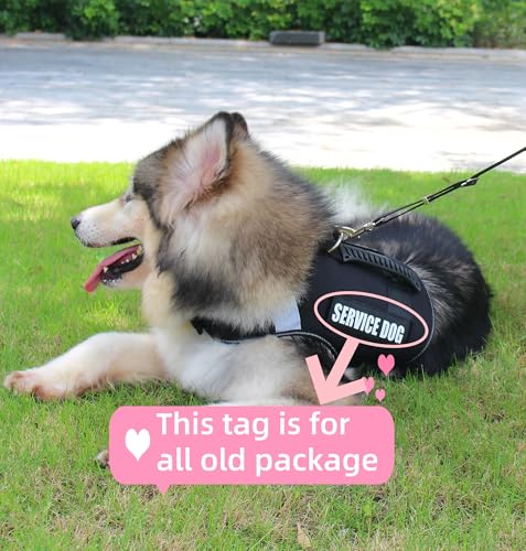 Dog Harness with Handle - No Pull Heavy Duty Dog Harness Reflective Vest for Medium Sized Dogs Tactical Training Walking, Easy Walk Harness Adjustable Removable Service Harnesses, L Black - color: Black, size: L