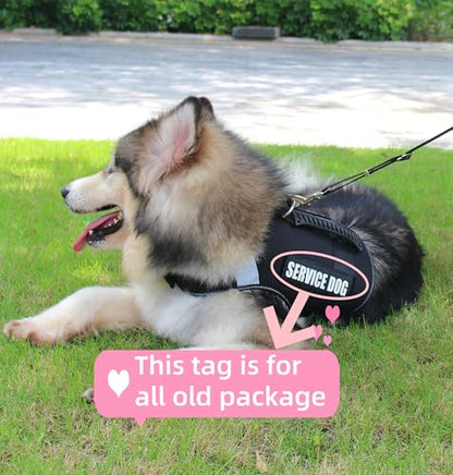 Dog Harness with Handle - No Pull Heavy Duty Dog Harness Reflective Vest for Medium Sized Dogs Tactical Training Walking, Easy Walk Harness Adjustable Removable Service Harnesses, L Black - color: Black, size: L