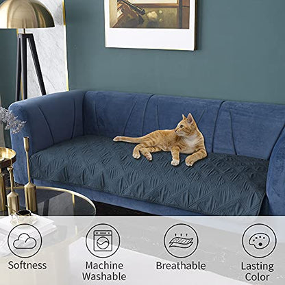 Ameritex Waterproof Dog Bed Cover Pet Blanket with Anti-Slip Back for Furniture Bed Couch Sofa - color: Navyblue, size: 30x53 Inch (Pack of 1)