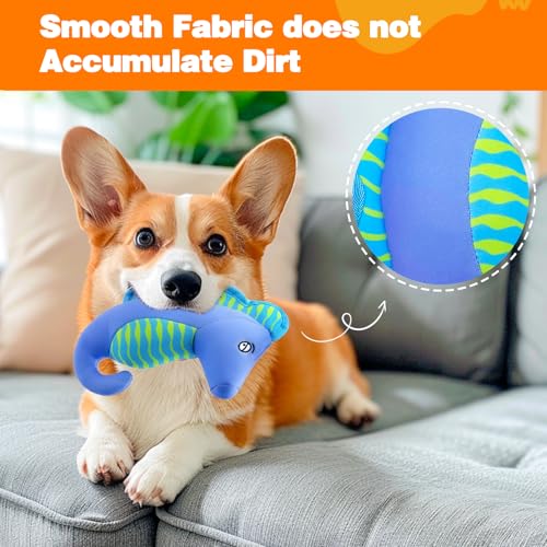 Squeaky Dog Toys, Floating Dog Toys for Indoor or Outward Play, Interactive Dog Gifts for Small and Medium Dogs – Seahorse - style: D-Seahorse