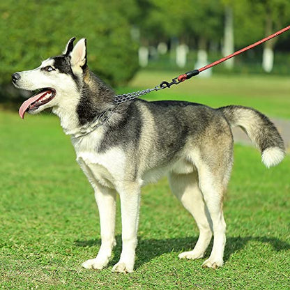 Dog Prong Collar, Adjustable Dog Training Collar with Quick Release Buckle for Small Medium Large Dogs (Silver, M/3.0mNeck: 16"-18'' Weight:50 lbs) - color: Silver, size: M/3.0mm (Neck: 16"-18" Weight: 50 lbs)