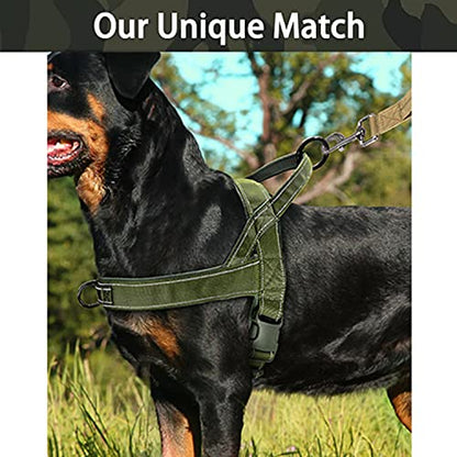 Green No Pull Dog Harness for Small Medium Large Sized Dog, Reflective Escape Proof Adjustable Dog Harnesses with 2 Patch, L - color: Green, size: L-Chest size 25-31''