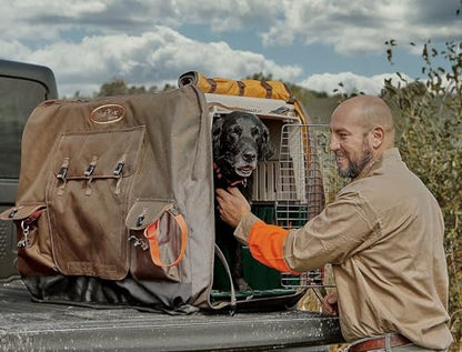 Mud River Dixie Kennel Cover, Brown, Large Extended (37″ x 26″ x 28.5″) - style: Large Extended (37″ x 26″ x 28.5″)