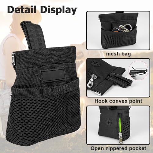 DONGKER Dog Treat Pouch,Auto Closure Pet Snack Reward Pouch with Waist Belt Clip for Pet Dog Travel Training Outdoor Use