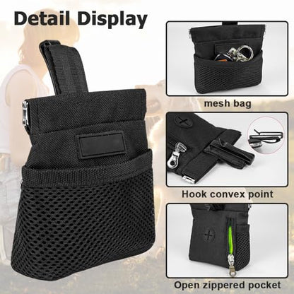 DONGKER Dog Treat Pouch,Auto Closure Pet Snack Reward Pouch with Waist Belt Clip for Pet Dog Travel Training Outdoor Use
