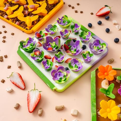 Tall Tails Succulent Foraging Mat for Dogs and Cats – Slow Pet Feeder Puzzle Mat for Easy & Engaging Feeding - color: Succulent