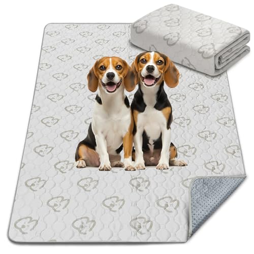 FXW Washable Pee Pads for Dogs, Puppy Pads with Super Absorbent, Specifically Designed for FXW Rollick/Homeplus 32/40/45inch 6 Panels Dog Playpen, 43" x 71" Rectangle, Khaki, 1 Pack - color: Khaki, size: 43" x 71" (1 Pack)