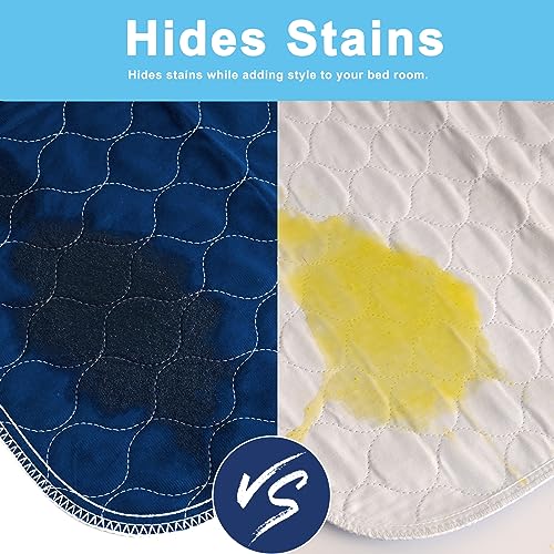 Alsunny® Waterproof Bed Pads 36x52 Inch(4Pack),Hide Stains Pads for Beds for Incontinence Adults,Non Slip Heavy Absorbency Bed Pads for Elderly,Bed Protector Pads,Reusable Bed Pads Washable Waterproof - size: 36x52 Inch(4 Pack)