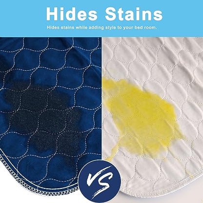 Alsunny® Pads for Beds for Incontinence Adults 36x52 Inch,Washable Pee Pads for Adults,Hide Stains Washable Underpads,Waterproof Protective Pad for Seniors,Bedwet Kids,Hospitals,Pets,Reusable Bed Pad - size: 36x52 Inch(1 Pack)