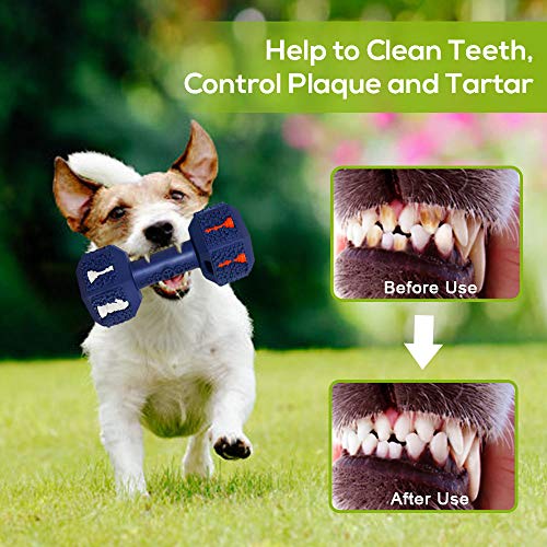 Dog Chew Toys for Aggressive Chewers,Food Grade Non-Toxic Dental Pet Toy,Tough Durable Indestructible Dog Toys for Small Dogs.Blue（8IB-15IB） - color: Large 5.7IN Blue