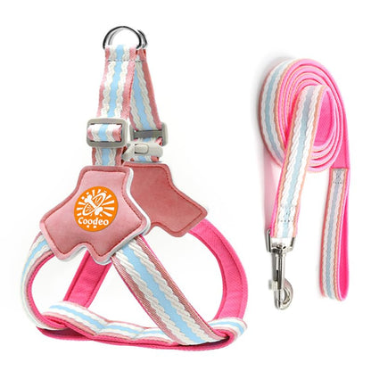 COODEO Anti-Pull Dog Harness with Reflective Strips & Breathable Padding & Anti-Escape Design, Quick Adjustable Dogs Training & Walking (Pink, XS) - color: Pink, size: XS