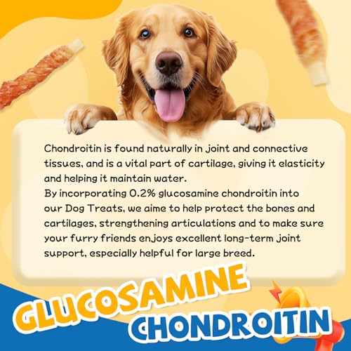 Gazeupon Dog Treats for Small Dogs, Soft Chicken Wrapped Cod Sticks, Rawhide Free Training Treats for Small Breeds, Healthy Chewy Snacks with Omega-3