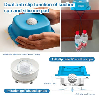 Dog Lick Bowl with Rolling Ball, Slow Feeder Lick and Roll Bowl for Dogs Liquid Treat,Dog Licking Bowl for Yogurt & Broth, 350ml Large Capacity Non-Slip Base,Daily Meal & Post,Patent Pending(Blue)