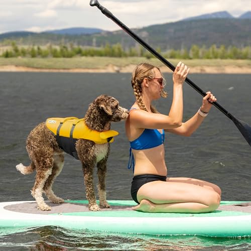 Outward Hound Granby Splash Yellow Dog Life Jacket, Medium - color: Yellow, size: Medium (Chest Girth: 21"-27")
