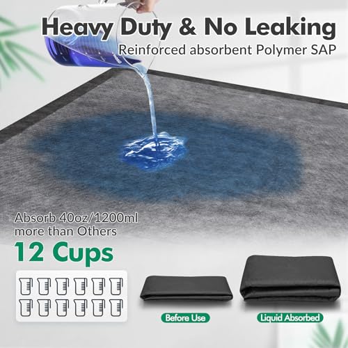 Upgraded Charcoal Puppy Pads, XXL 36’’x36’’ Pee Pads for Dogs, Super Absorbent Up to 12Cup, Odor Control & Leak Proof Dog Training Pads for Surgery, Older,Puppy, 45 Counts - size: 36"x36" Charcoal