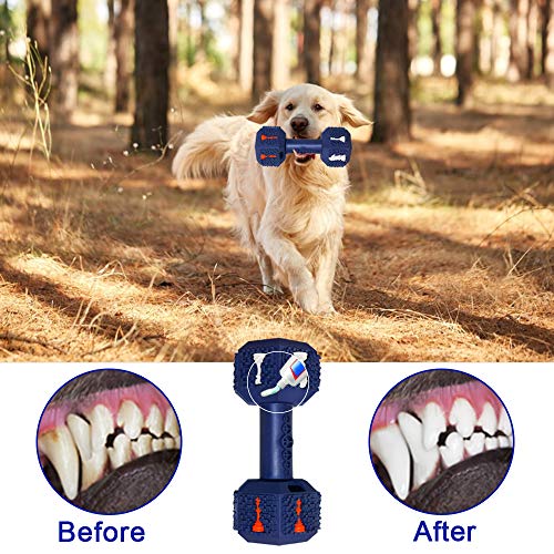 Dog Chew Toys for Aggressive Chewers,Food Grade Non-Toxic Dental Pet Toy,Tough Durable Indestructible Dog Toys for Medium Large Dogs.Blue - color: XLarge 7.8IN Blue