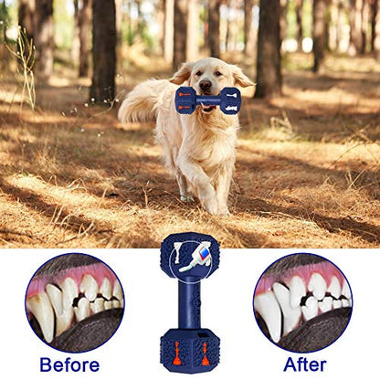 Dog Chew Toys for Aggressive Chewers,Food Grade Non-Toxic Dental Pet Toy,Tough Durable Indestructible Dog Toys for Medium Large Dogs.Blue - color: XLarge 7.8IN Blue