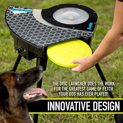 Franklin Pet Supply Co. Automatic Disc Launcher for Dogs - Ready Set Fetch Automatic Disc Tosser Dog Toy for Fetch - Portable Thrower Toy - Battery Powered - style: Disc Launcher