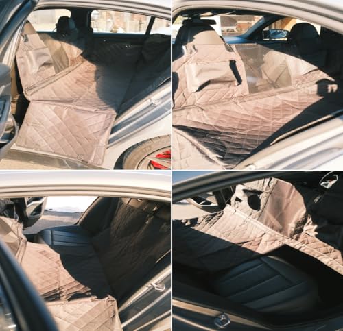 Lume Collective Co. Premium Dog Car Seat Cover – 6-in-1 Detachable Full Car Coverage, Heavy-Duty Waterproof Fabric, Door Protection Guards & Non-Slip Base – Modular Dog Seat Cover for Cars & SUVs