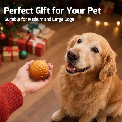 SNOYWEN Smart Interactive Dog Toy, Automatic Moving Bouncing Rolling Ball, Food-Grade Rubber Material IPX7 Waterproof Active Ball for Medium and Large Dogs (Orange) - color: Orange