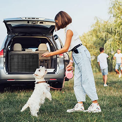 Portable Pet Crate 36 Inch Dog Crate for Medium Dogs Foldable Double Door Metal Frame Kennel Cage with Handle and Removable Proof Tray for Indoor & Outdoor Travel Use