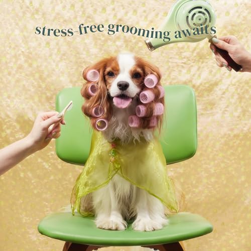 [petora] BRUSH ON ME Gentle Facial & Eye Comb for Dogs & Cats | Smooth & Stress-Free Tear Stain Remover | Fine-Tooth Grooming Tool with Rounded Tips | Comfortable Grip for Daily Pet Grooming
