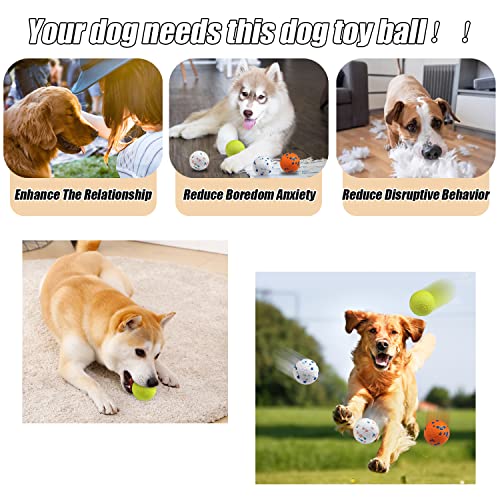 Indestructible Floating Bouncy Dog Balls for Small Breed Puppies - Lightweight, Durable, Odourless - 2.5" (4 Pack) - size: 4PCS Durable Fetch Dog Ball
