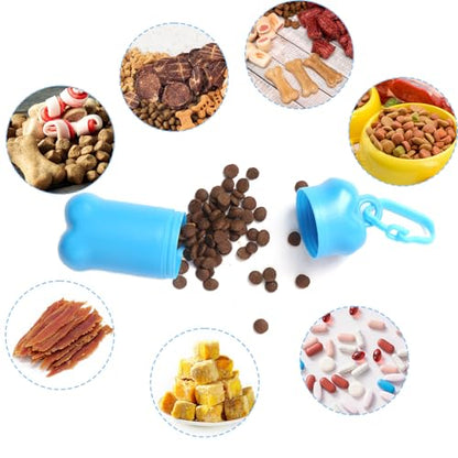 Portable Dog Treat Pouch for Pet Training, Mini Treat Holder Small Dog Treat Bag for Training, Dog Probiotics Container -1 piece(Pink) - color: Pink