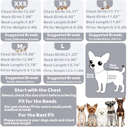 Fleece Dog Pajamas Winter Warm Dog Sweater for Small Dogs Thermal Soft Puppy Pjs Coat Stretchy Jumpsuit Doggie Pet Clothes Outfits Cat Apparel (Grey, Medium) - color: Grey, size: Medium