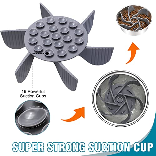 1 Pcs Dog Bowl Slow Feeder Insert, Cuttable, Suction Cups, Cat Dog Feeding Supplies, Most Dogs Bowl or Dish
