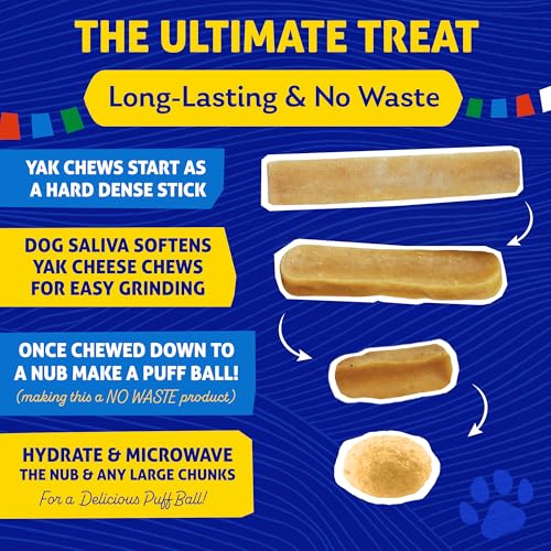 Himalayan Chew Original Yak Cheese Chew, Bacon, 3 Small Sticks, 1.1 oz, Gluten Free, Healthy Treats, Grain & Lactose Free 100% Natural, Long Lasting Chews for s Under 15 lbs