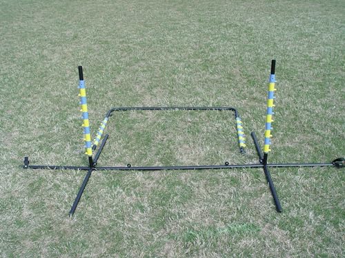 Agility Tire Jump - Double Walled Inflatale Tires with a Metal Frame Setup for Competition and Training - color: Purple-Orange
