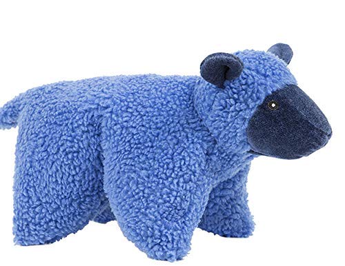 HuggleHounds Plush Dog Toy - Fuzzy Dog Toys, Soft Plush, for Small and Large Breeds with Squeaker - Lester Lamb, Large - size: Large, style: Lester Lamb