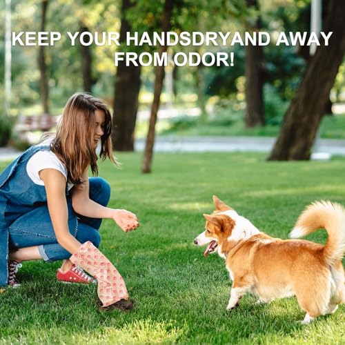 Dog Poop Bags Rolls with Dispenser 150 Count Biodegradable Poop Bags for Dog and Cat Cherry Blossom Scented Waste Bag Leak Proof Doggie Poop Bag Doggy Trash Bag Pink - color: A-Pink(Cherry Blossom)-1 Dispenser+150 Bags, size: 1 Count (Pack of 150)