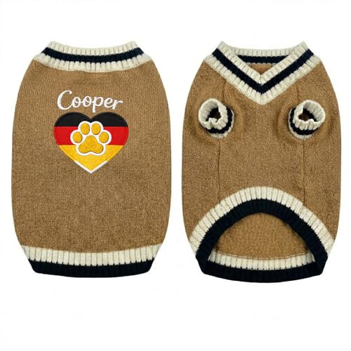 Custom Embroidered Flag Dog Sweater, Personalized Knit Pet Clothes, City with Name Graphic Pullover Apparel, Winter Warm Soft Puppy Cats, Gift for Pet Lovers Gift#4 - color: Gift#4