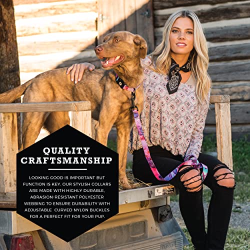 Wolfgang Heavy Duty, Adjustable Dog Collar with Quick Release Nylon Buckle for Walking & Training, Daydream Print, Small - color: DayDream Print, size: Small (5/8 Inch x 8-12 Inch)