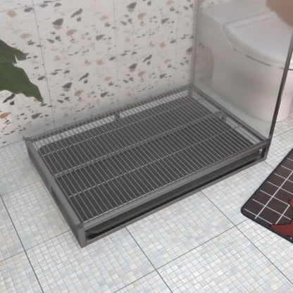 Keeps Paws Pet that Stays Dry Facility Drawer-Style Dog Toilet Easy to Clean Slatted Dog Potty, Small 52cm 35cm - size: Small 52cm 35cm