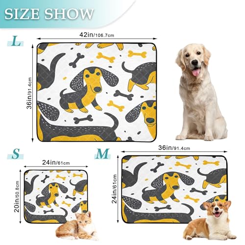 Qilmy Dogs Pet Mat, Waterproof Reusable Dog Training Pad Anti-Slip Pet Creat Pad for Small Medium Large Dogs and Cats - size: Medium+Large