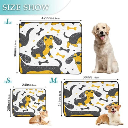 Qilmy Dogs Pet Mat, Waterproof Reusable Dog Training Pad Anti-Slip Pet Creat Pad for Small Medium Large Dogs and Cats - size: Medium+Large