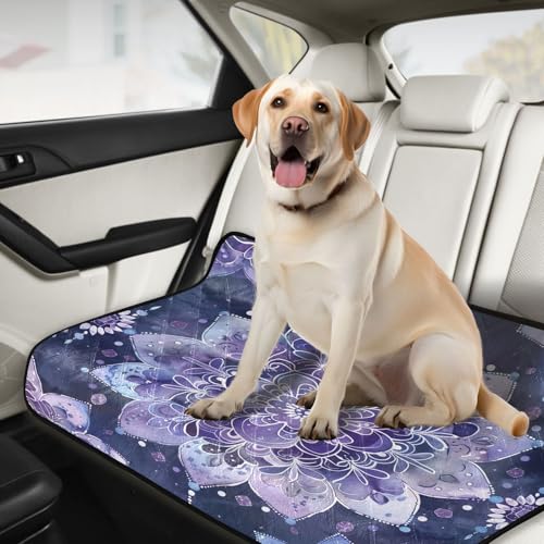 Qilmy Mandala Pet Mat, Waterproof Reusable Dog Training Pad Anti-Slip Pet Creat Pad for Small Medium Large Dogs and Cats - size: Medium+Large