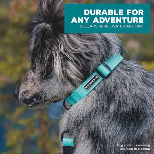 Wilderdog Waterproof Dog Collar - Repels Water & Dirt - Small 11"-15" - Pacific Blue - color: Pacific Blue, size: Small