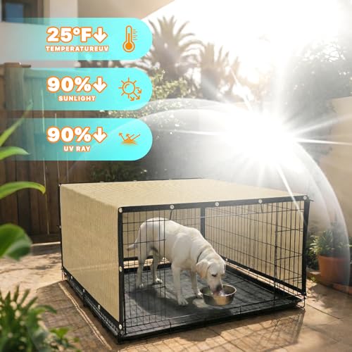 ShadeMart 4' x 5' Black Dog Kennel Shade Cover, 90% UV Block Shade Cloth, Mesh Tarp with Grommets for Dog Playpen, Dog Pen, Dog Run, Dog Crate, Fence Privacy Screen (We Make Custom Size) - color: Black, size: 0 4' X 0 5'
