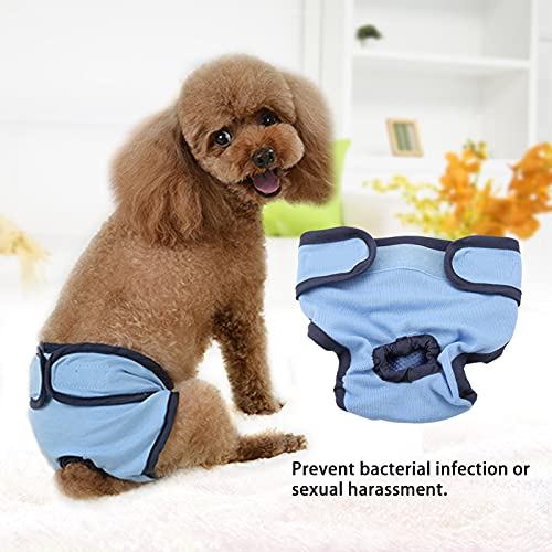 Dog Sanitary Pant,Breathable Cotton Washable Female Dog Diaper Dog Suspender Nappy Menstrual Underwear Pants for Girl Female Dog Menstruation and Avoid Harassment (XL)